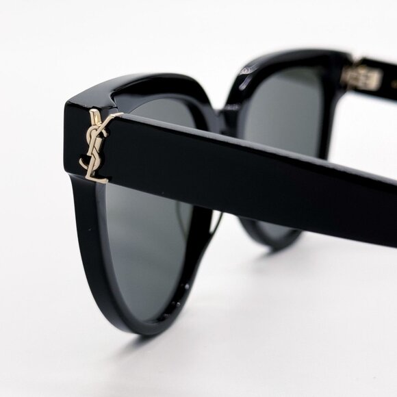 NEW SAINT LAURENT SL M28 003 SUNGLASSES WOMEN BLACK EYEWEAR - Picture 5 of 9